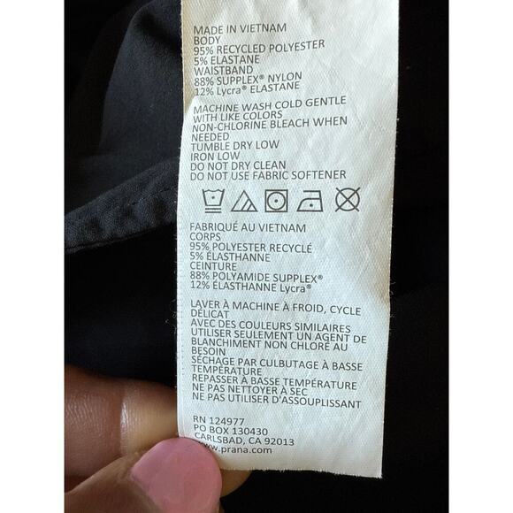 Prana Summit Jogger Pants Womens Solid Black Size XL - Picture 10 of 11